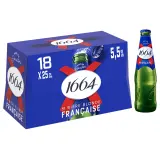 1664 Bière blonde 5.5% pack bouteilles