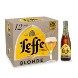 LEFFE Bière blonde 6.6% pack bouteilles