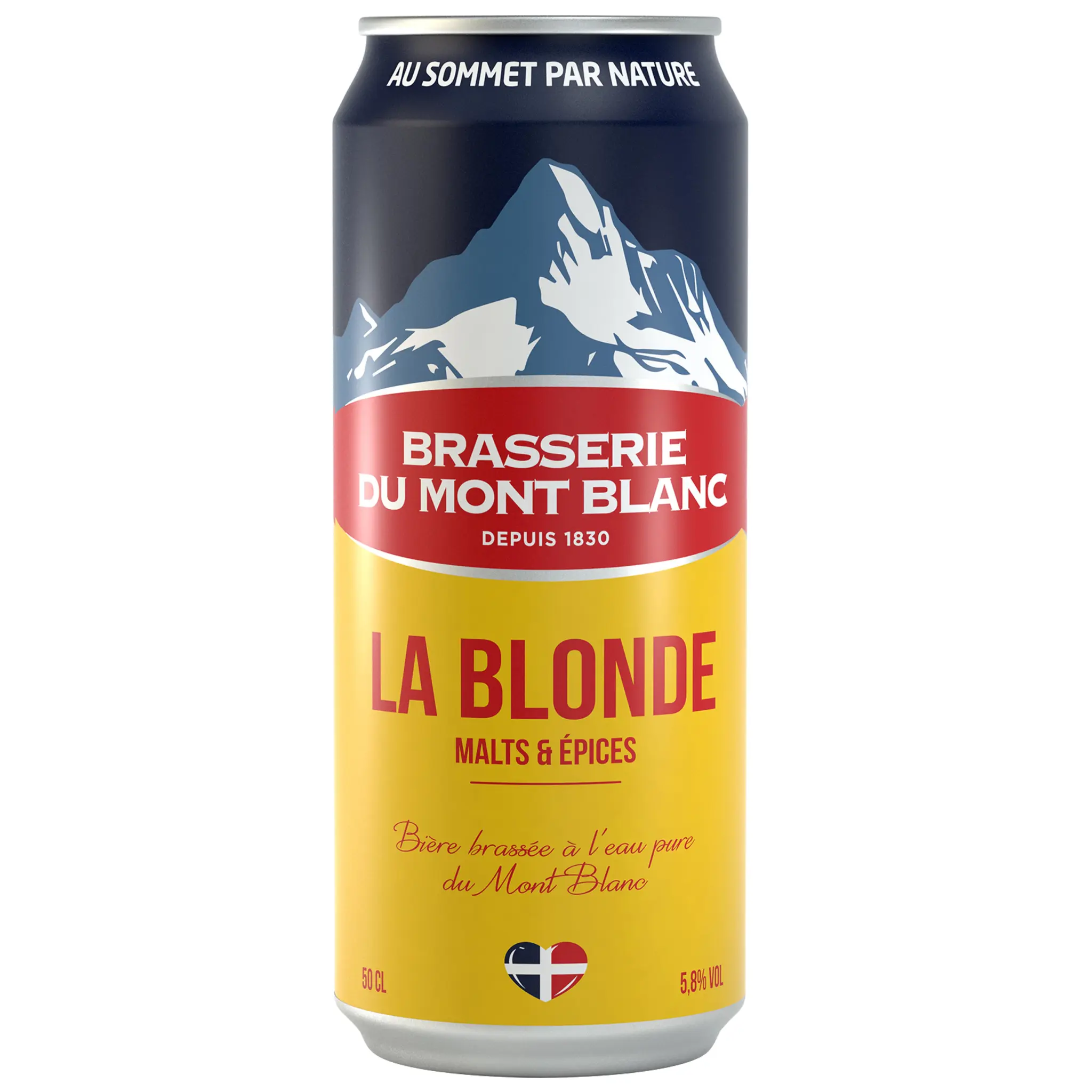 BRASSERIE DU MONT BLANC Bière blonde 5.8% boîte