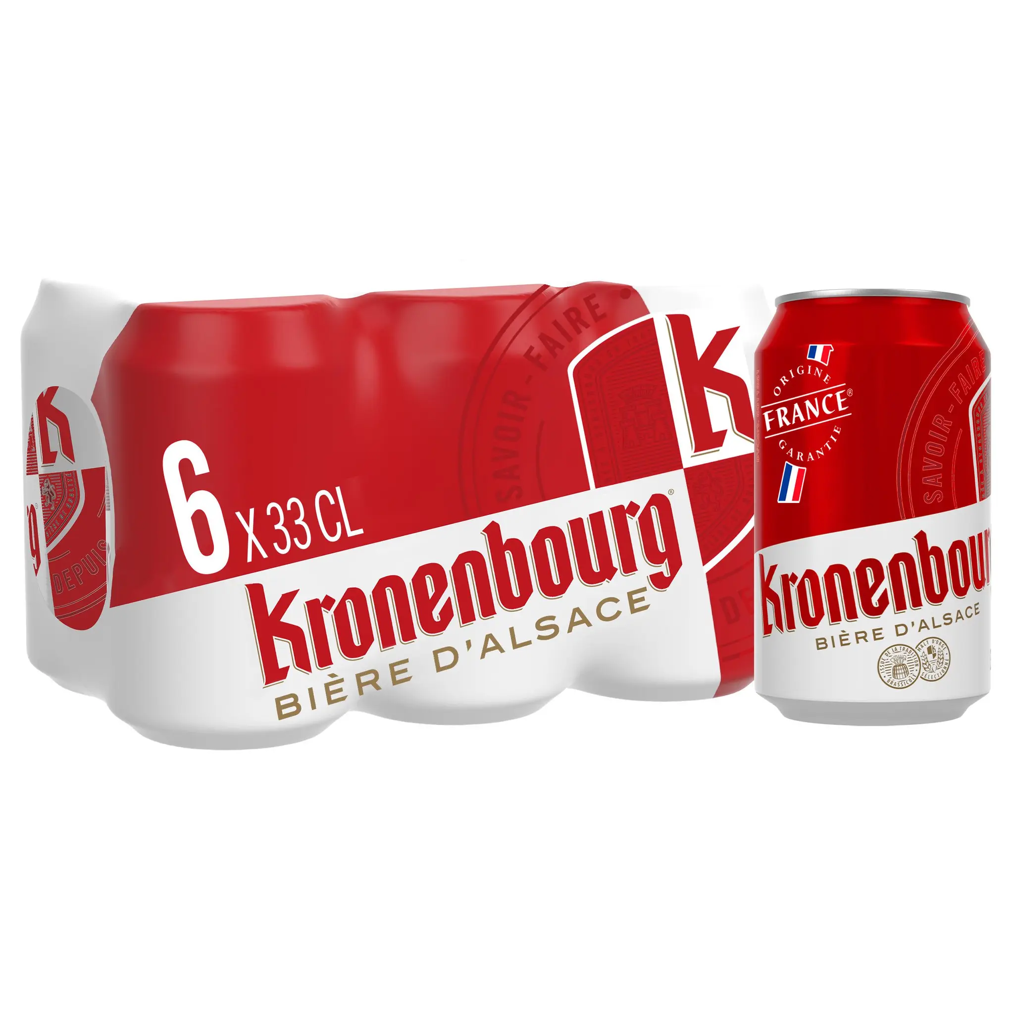 KRONENBOURG Bière blonde légère 4,2% boîtes