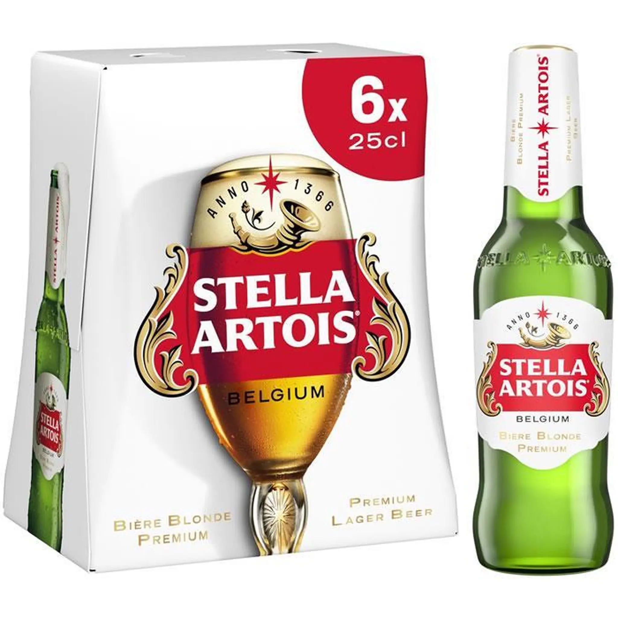 STELLA ARTOIS Bière blonde 5.2% pack bouteilles