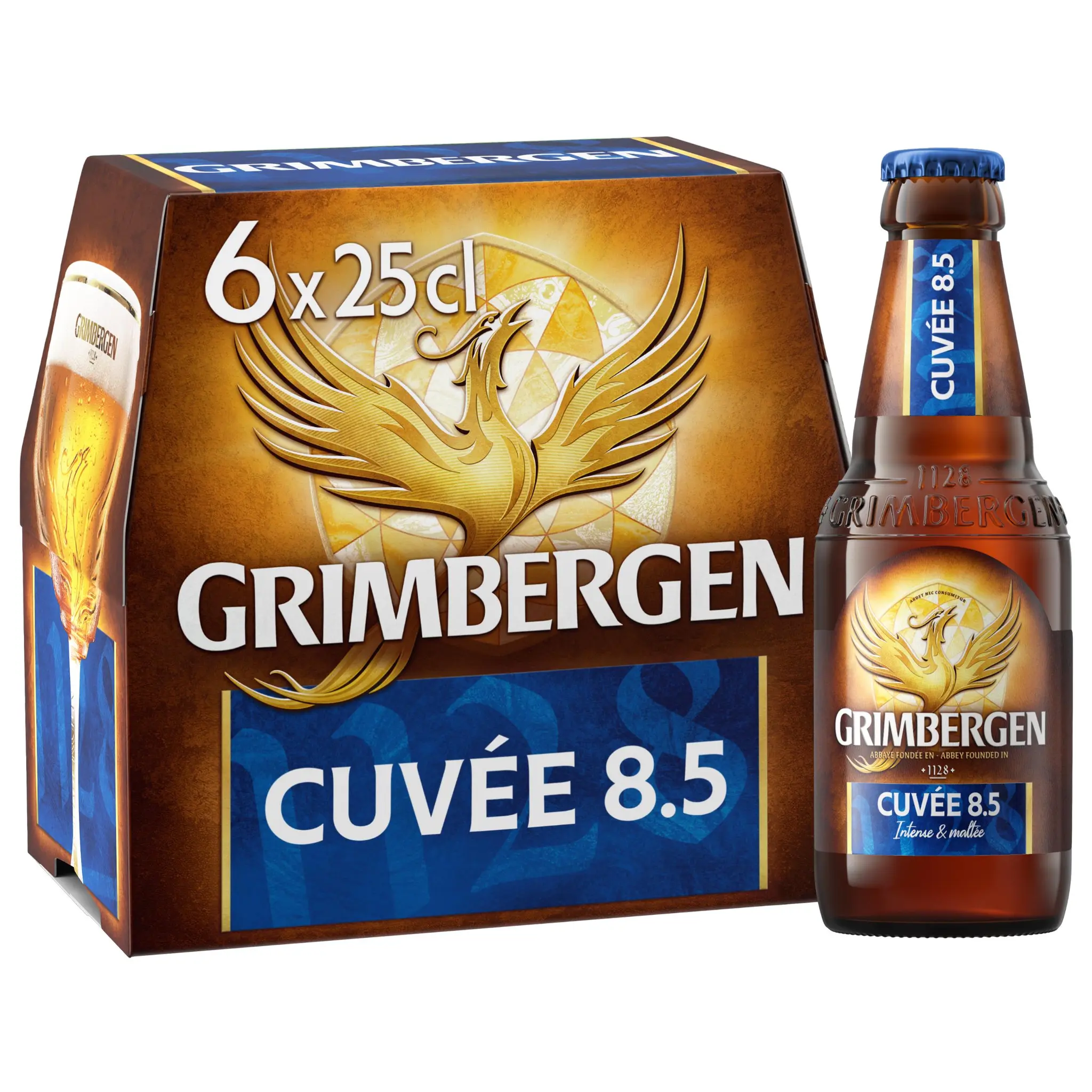 GRIMBERGEN Bière blonde 8.5% pack bouteilles