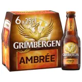 GRIMBERGEN Bière ambrée 6,5% pack bouteilles