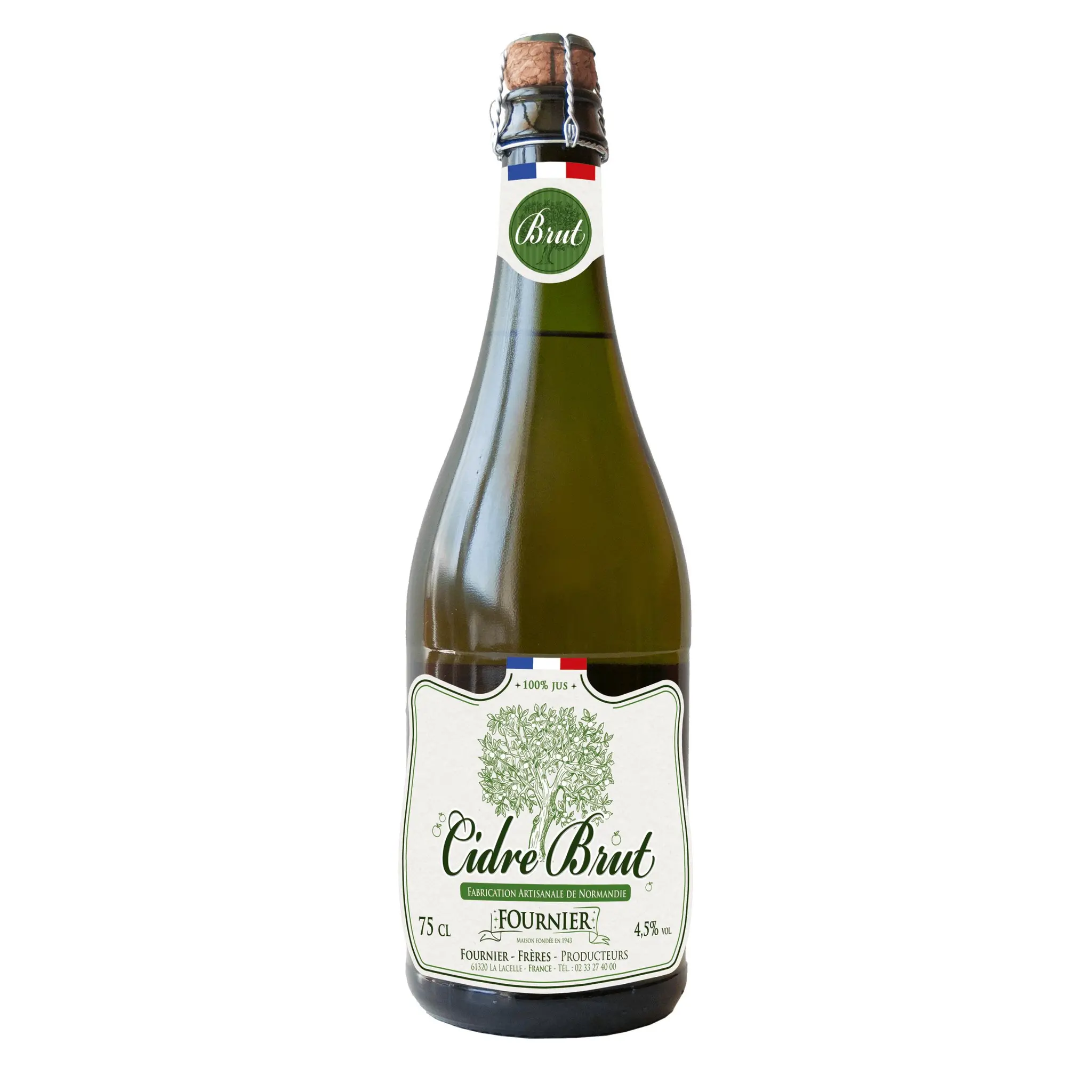 FOURNIER Cidre brut artisanal de Normandie 4,5%