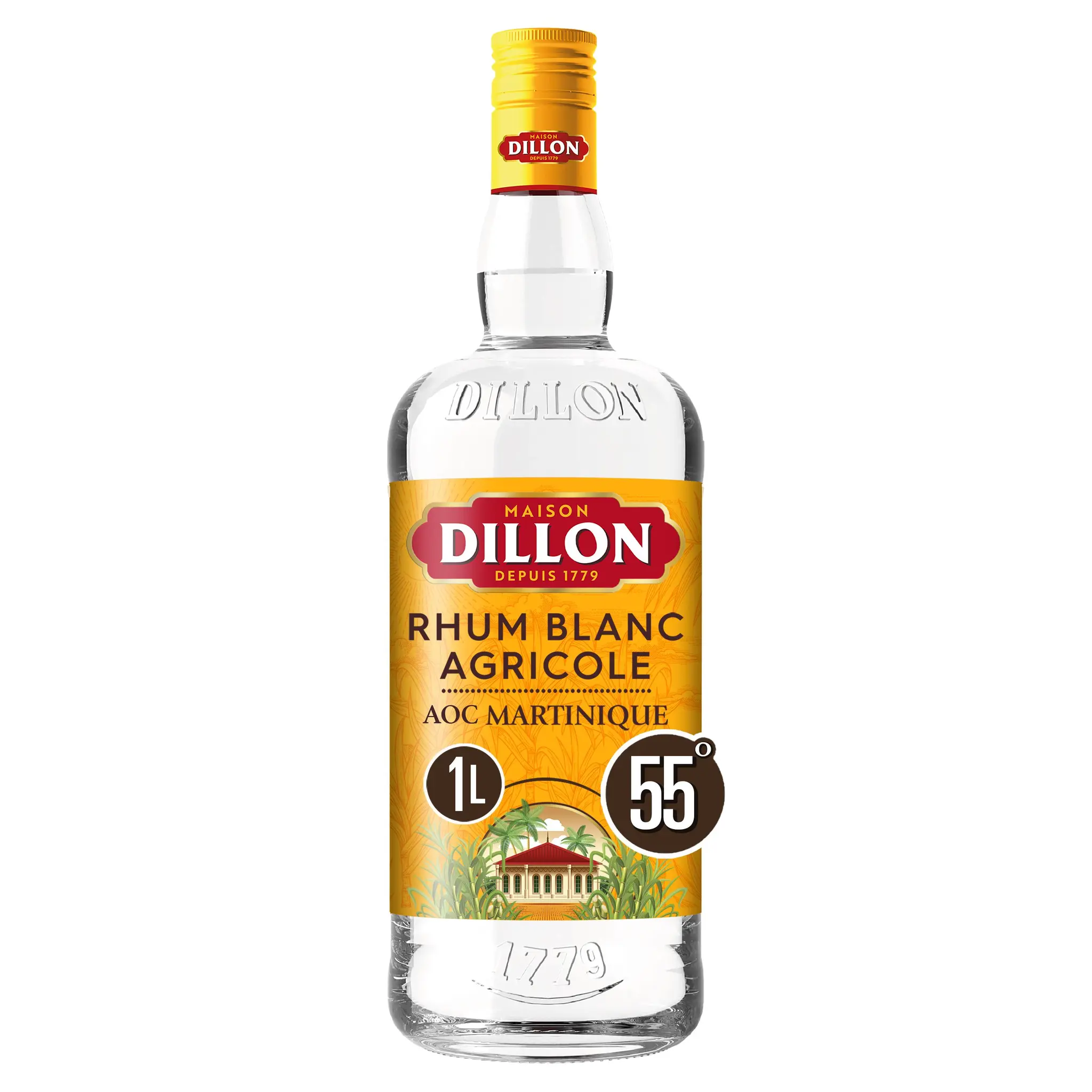 DILLON Rhum blanc agricole Martinique 55%