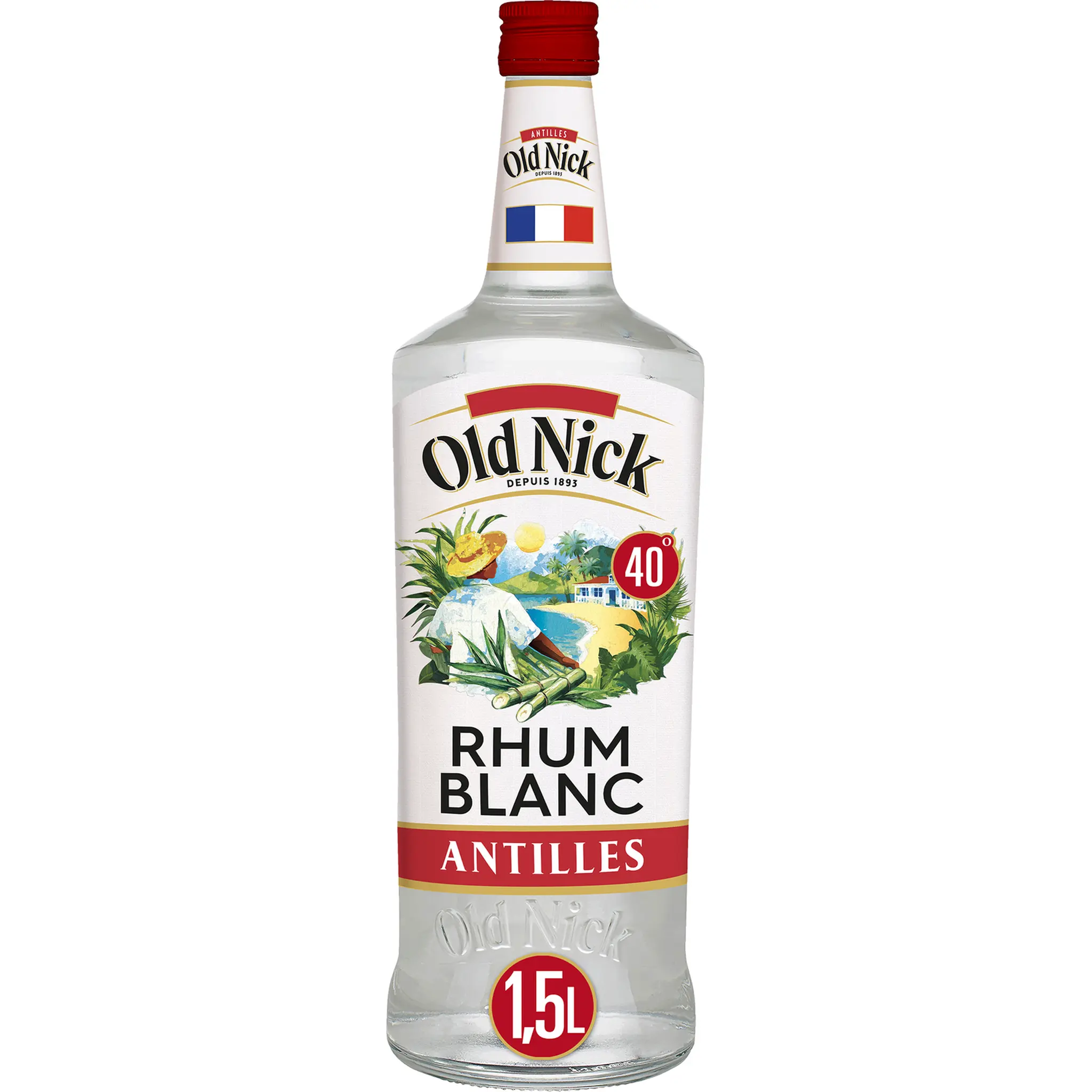 OLD NICK Rhum blanc traditionnel 40%