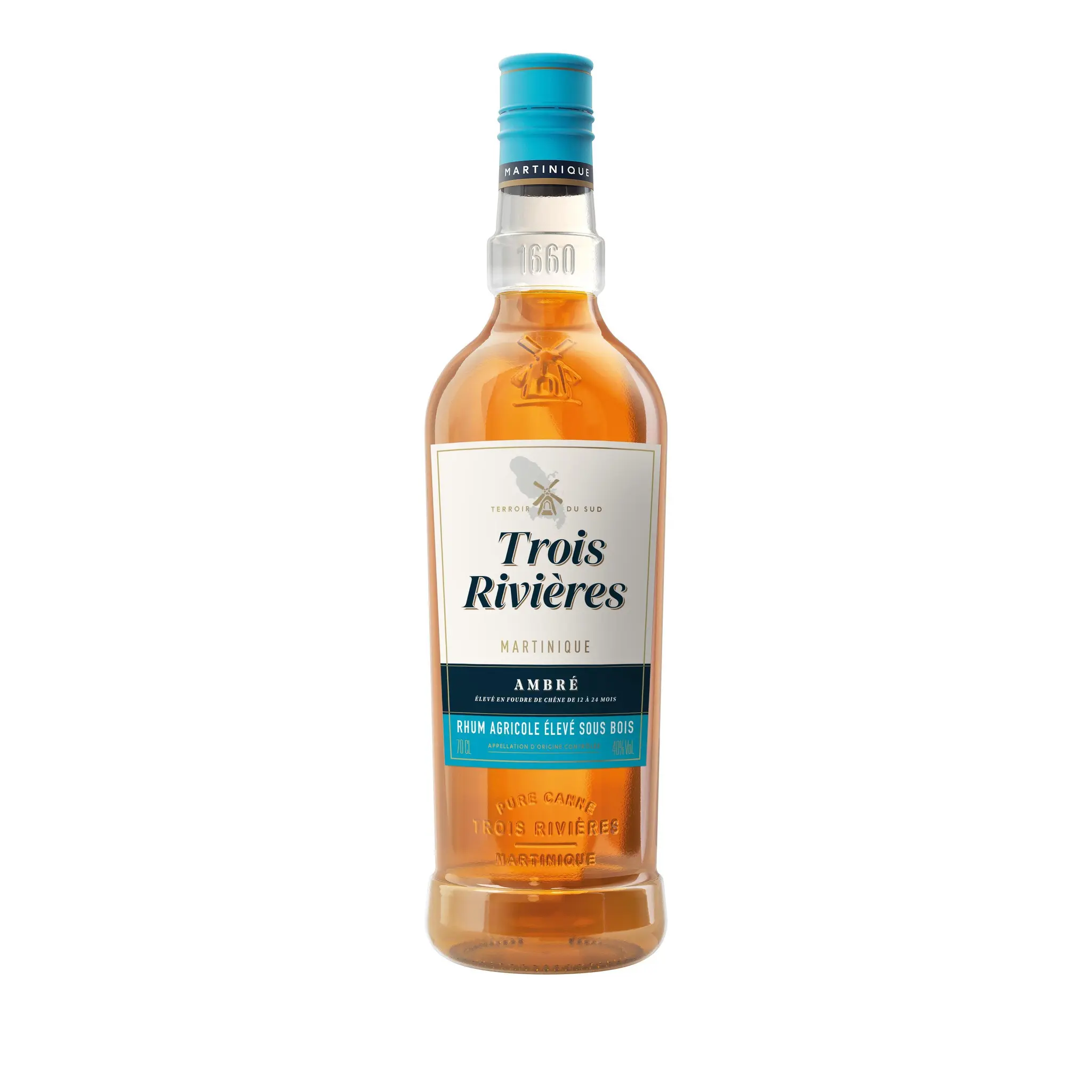 TROIS RIVIERES Rhum agricole Martinique ambré 40%