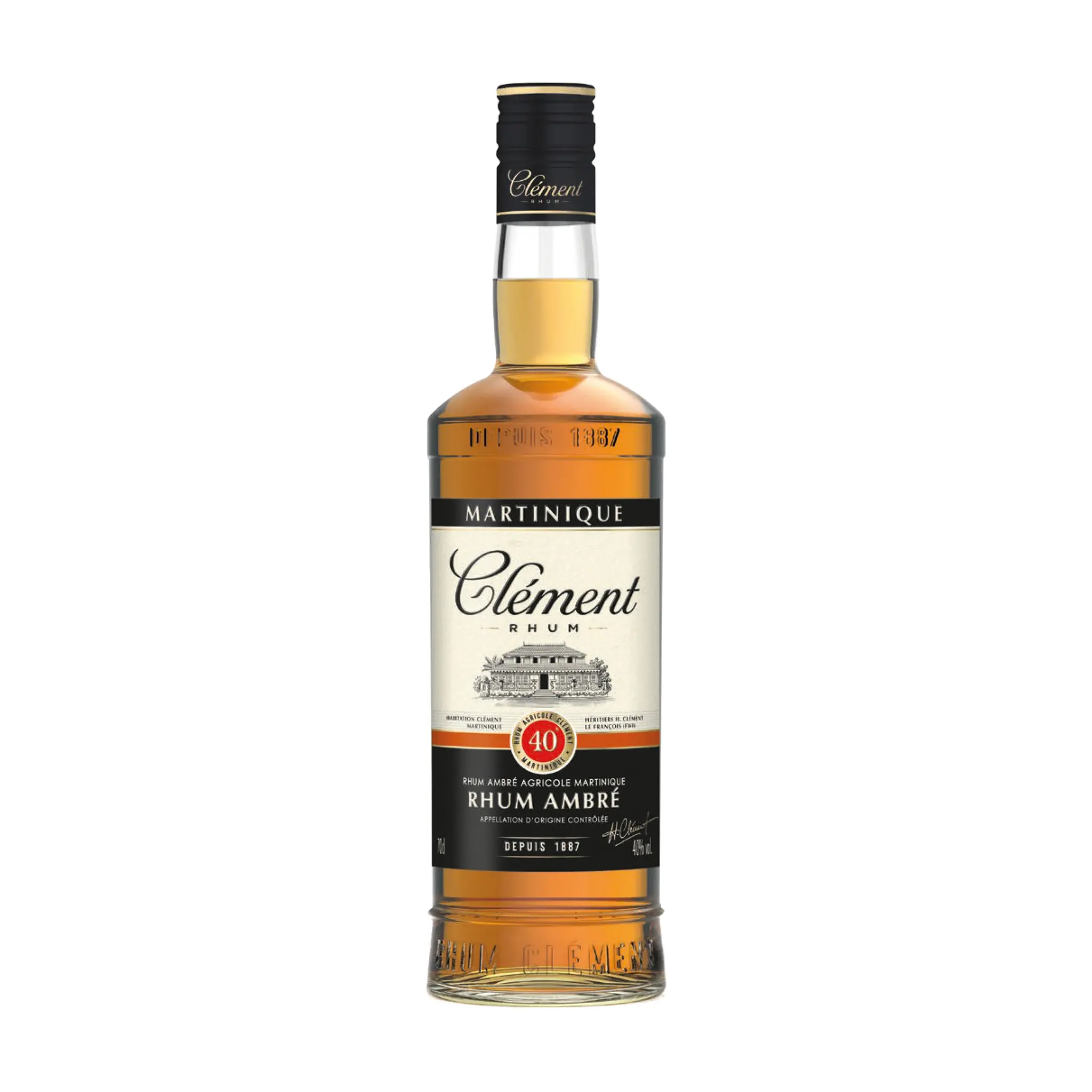 CLEMENT Rhum ambré agricole 40%