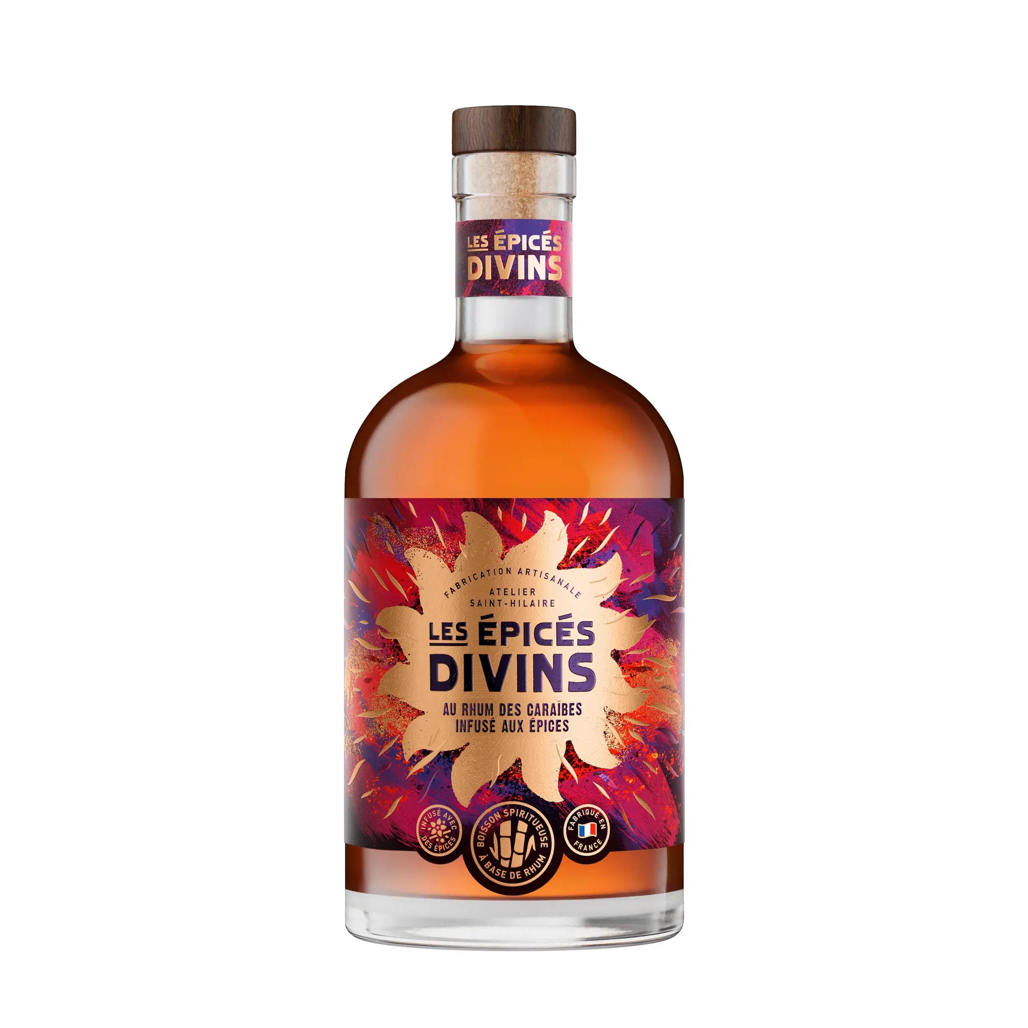 LES EPICES DIVINS Arrangé à base de rhum et d'épices 35%