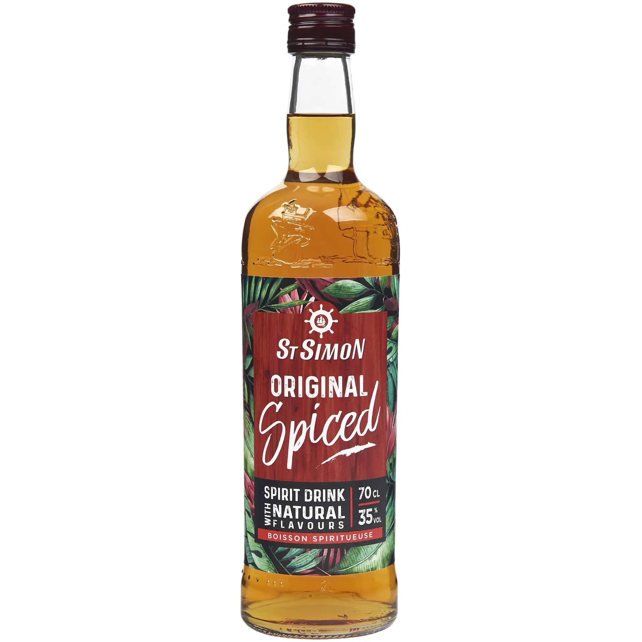 ST SIMON Rhum ambré Original spiced 35%