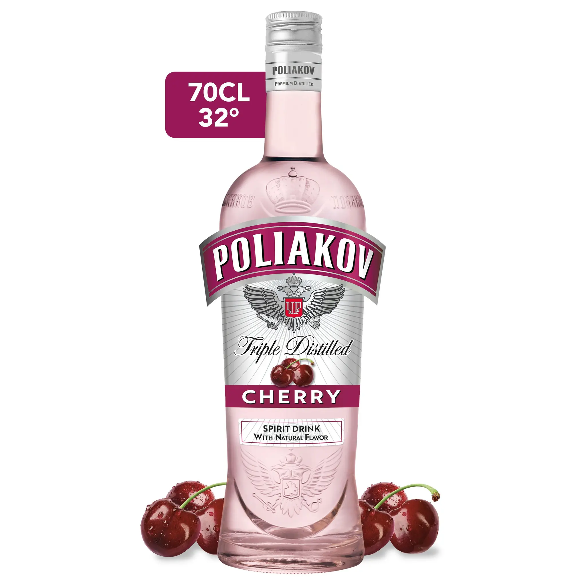 POLIAKOV Cherry boisson spiritueuses à base de vodka 32%