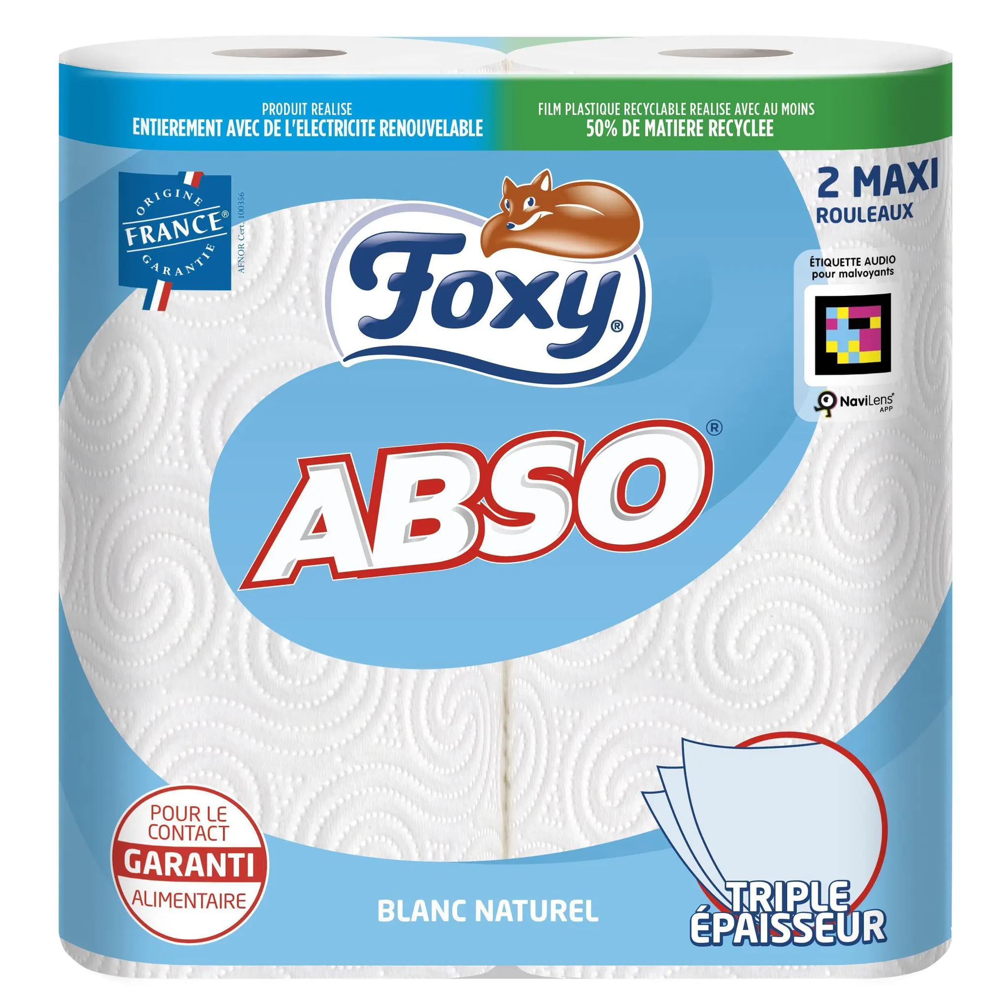 FOXY Essuie-tout absorbant blanc