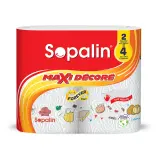 SOPALIN Essuie-tout décoré demi-feuilles