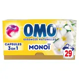 OMO Lessive capsules 3 en 1 Monoï