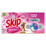 SKIP Lessive capsules 3 en 1 Touche de Cajoline