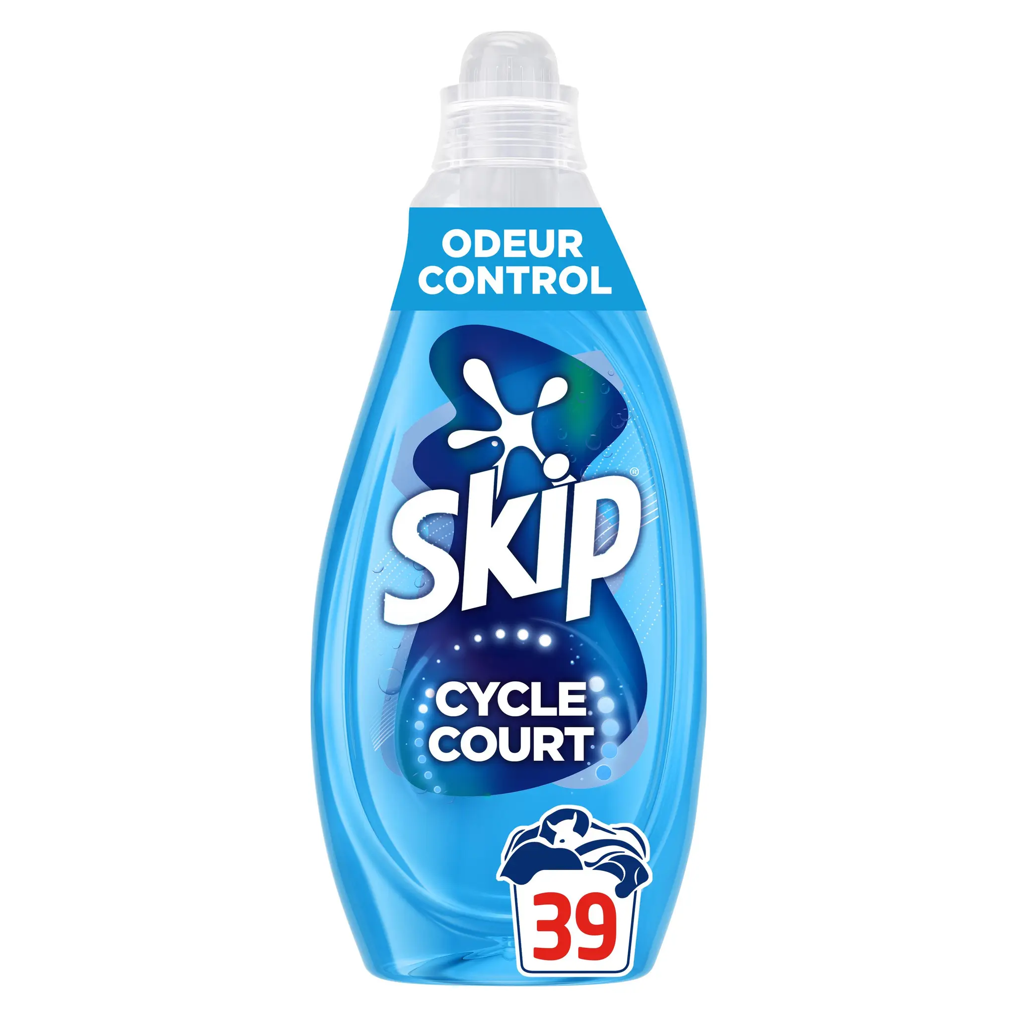 SKIP Lessive Liquide Mon Cycle Court Parfait Odeur Control