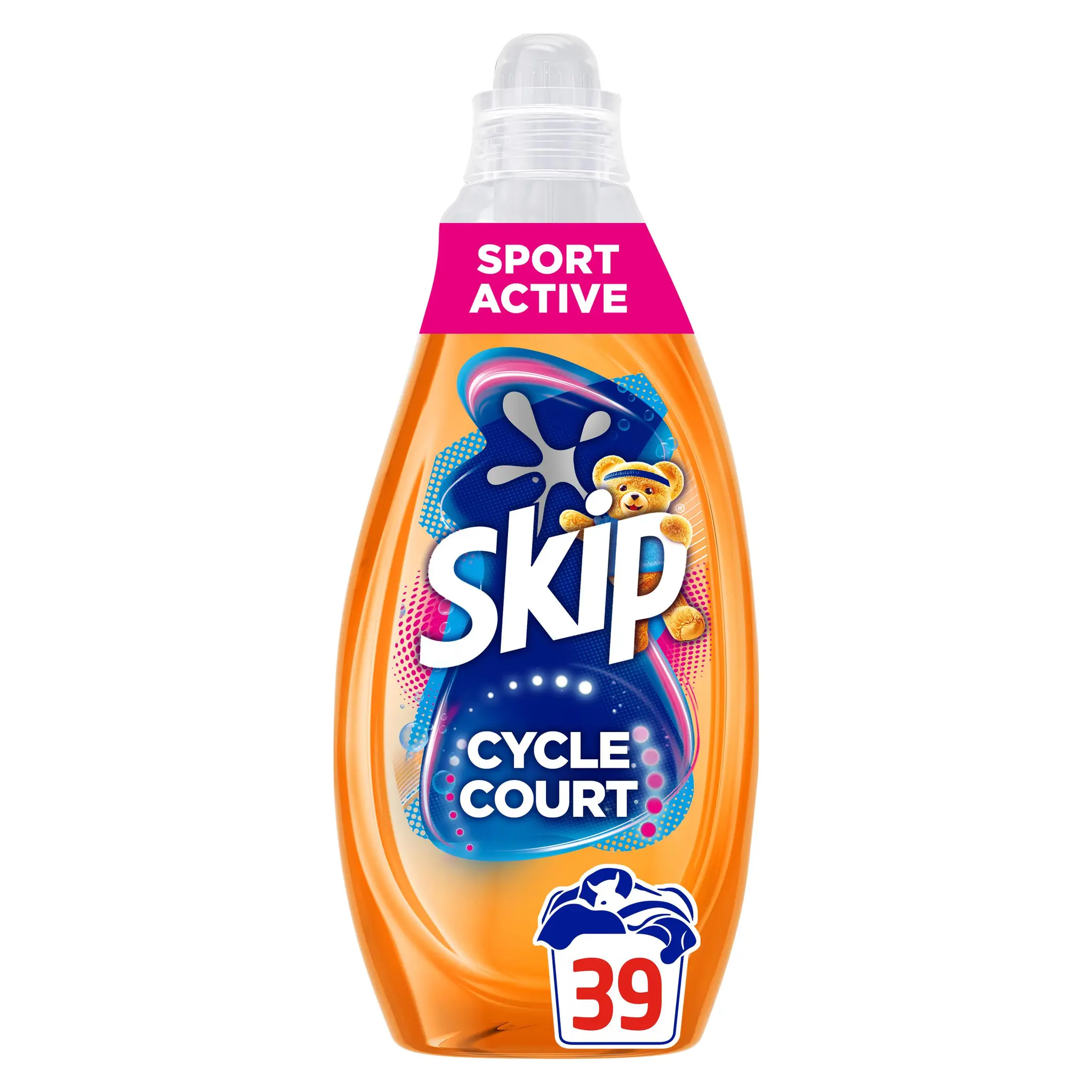 SKIP Lessive Liquide Mon Cycle Court Parfait Intensité Max Sport Active