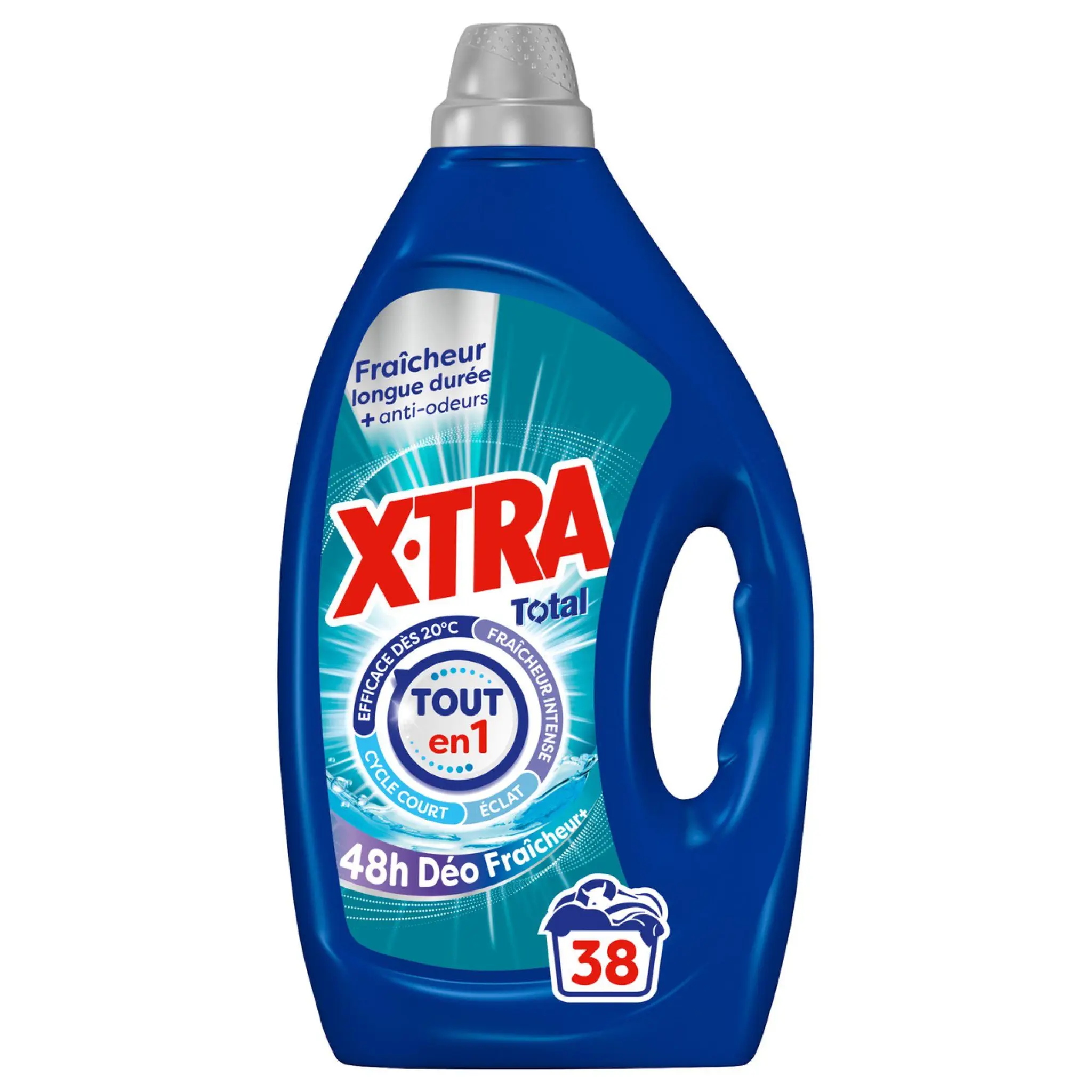 X-TRA Lessive liquide fraîcheur givrée