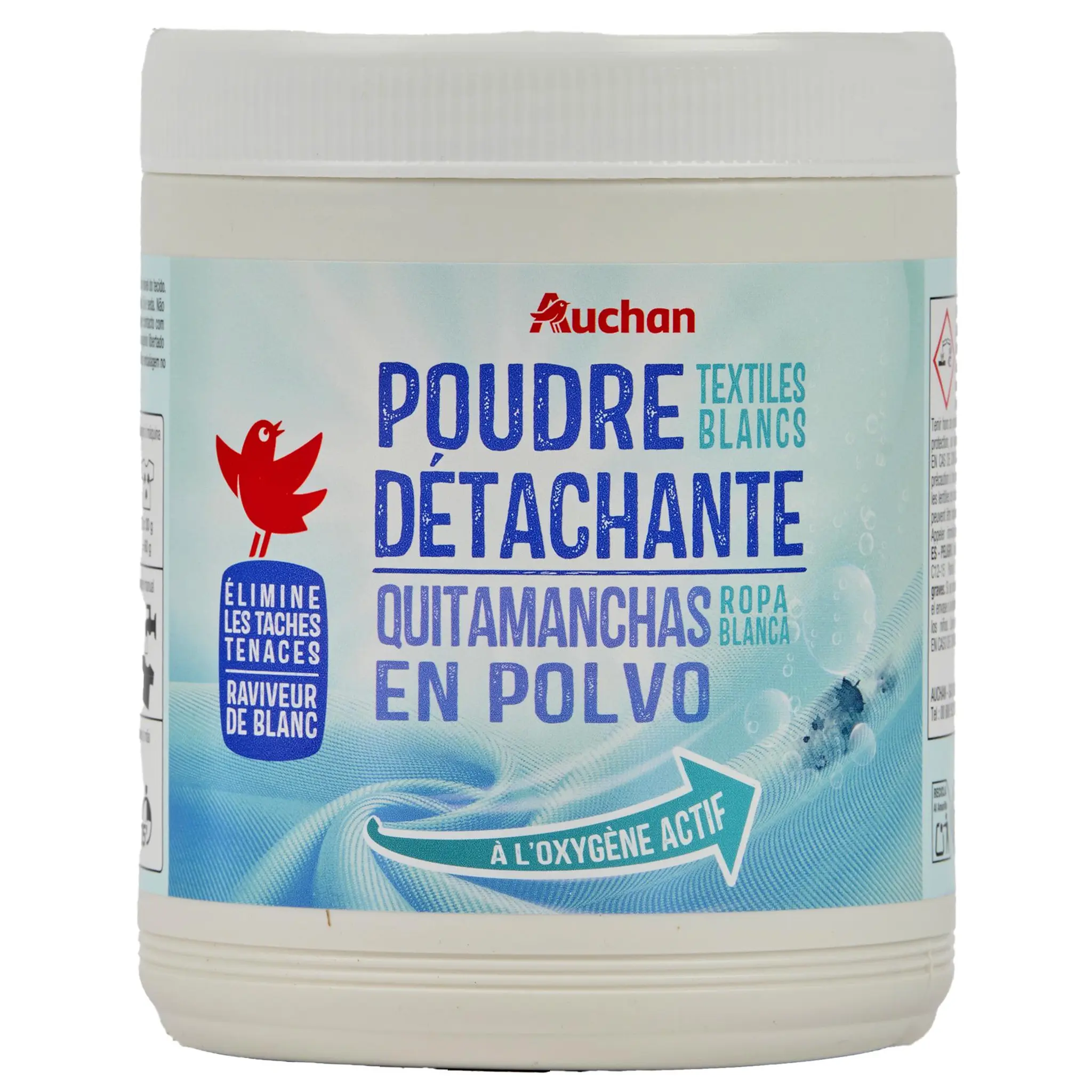 AUCHAN Poudre détachante textiles blancs