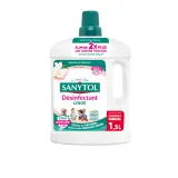 SANYTOL Désinfectant linge liquide élimine 2fois plus les odeurs tenaces fleurs blanches