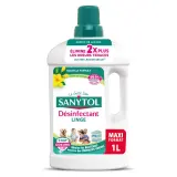 SANYTOL Désinfectant linge liquide élimine 2fois plus les odeurs tenaces envolée de printemps
