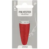 PRIMA Fil polyester rouge 200m