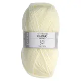 PRIMA Pelote fil à tricoter blanc environ 140m