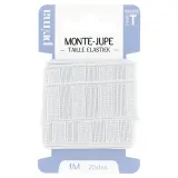 PRIMA Elastique monte-jupe blanc 1m x 25mm
