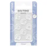 PRIMA Boutons blanc 10mm