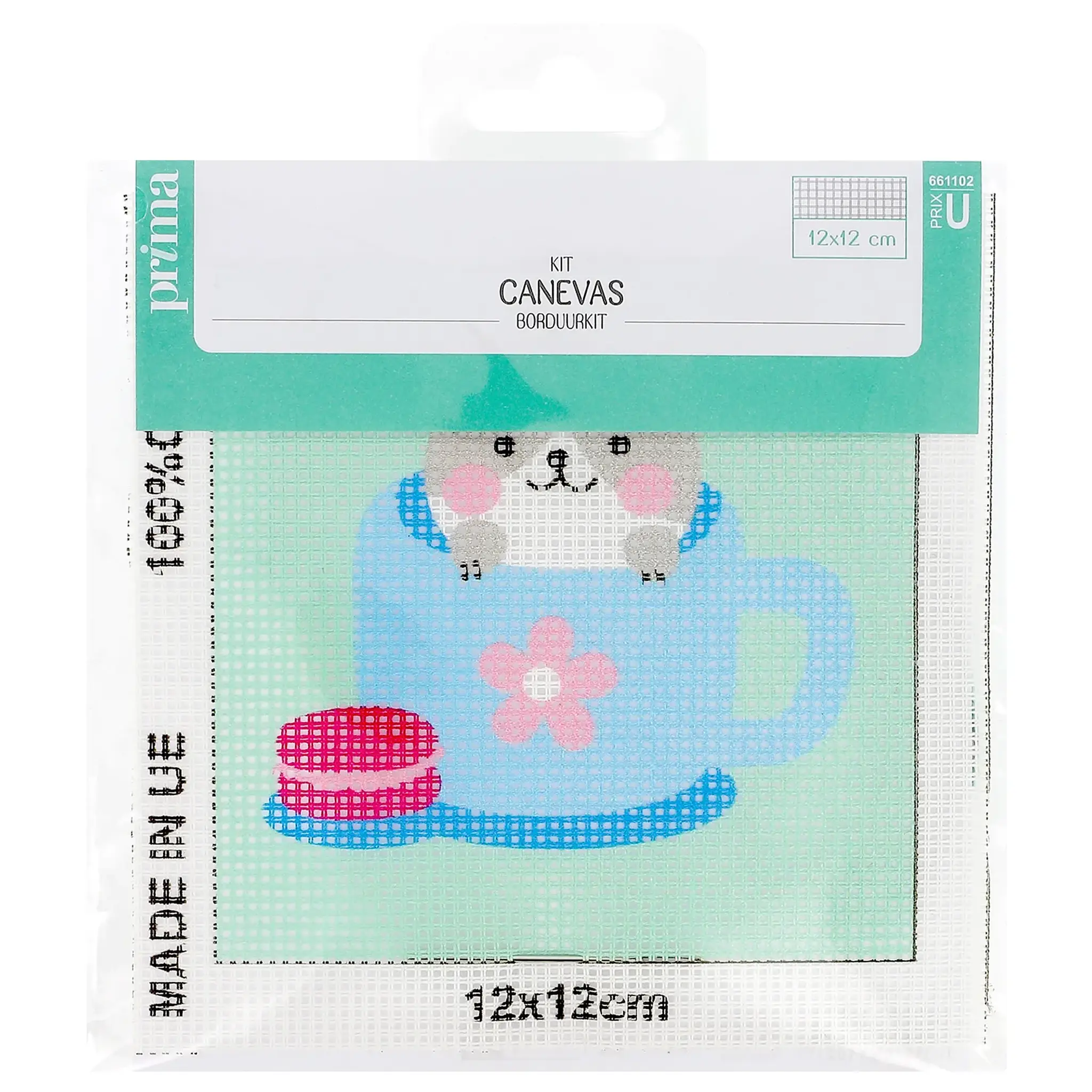 PRIMA Kit canevas enfant petit modèle 12x12cm