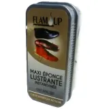 FLAM'UP Maxi éponge lustrante incolore chaussures cuir et synthétique
