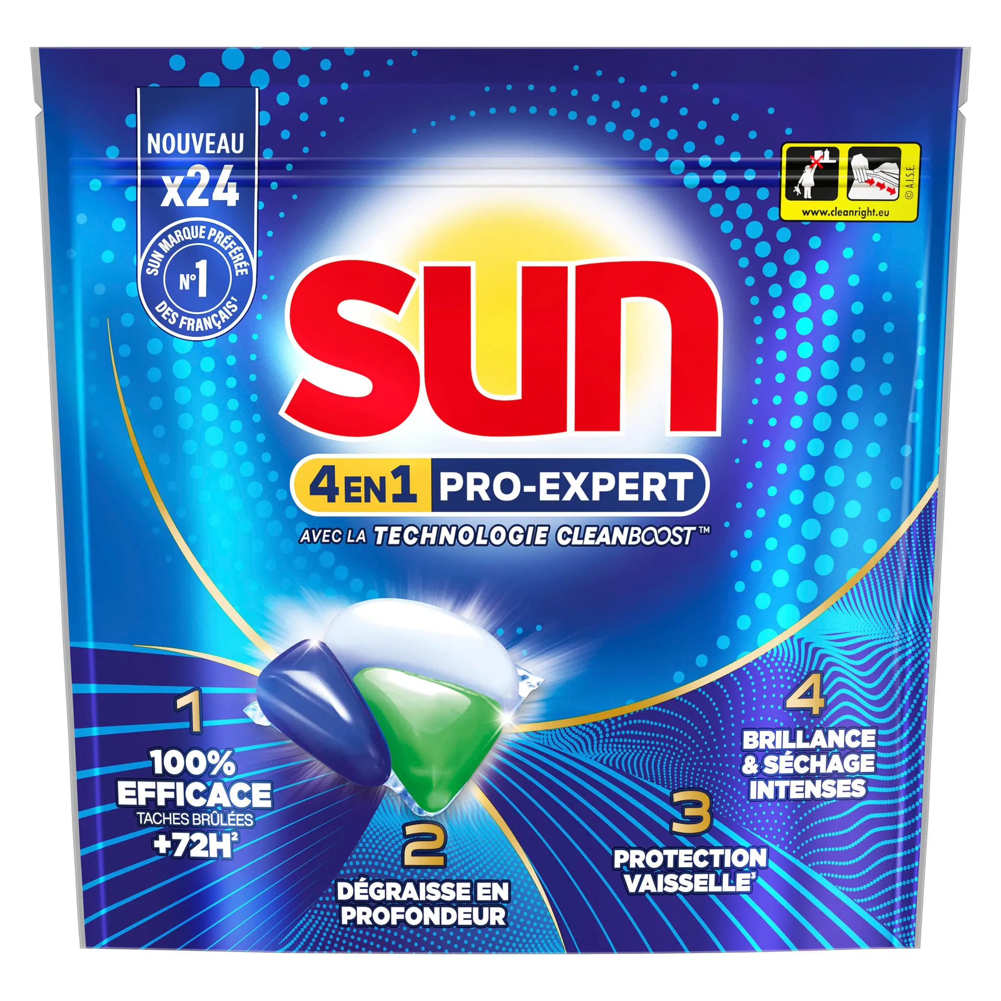 SUN Capsule lave vaisselle 4en1 pro exspert