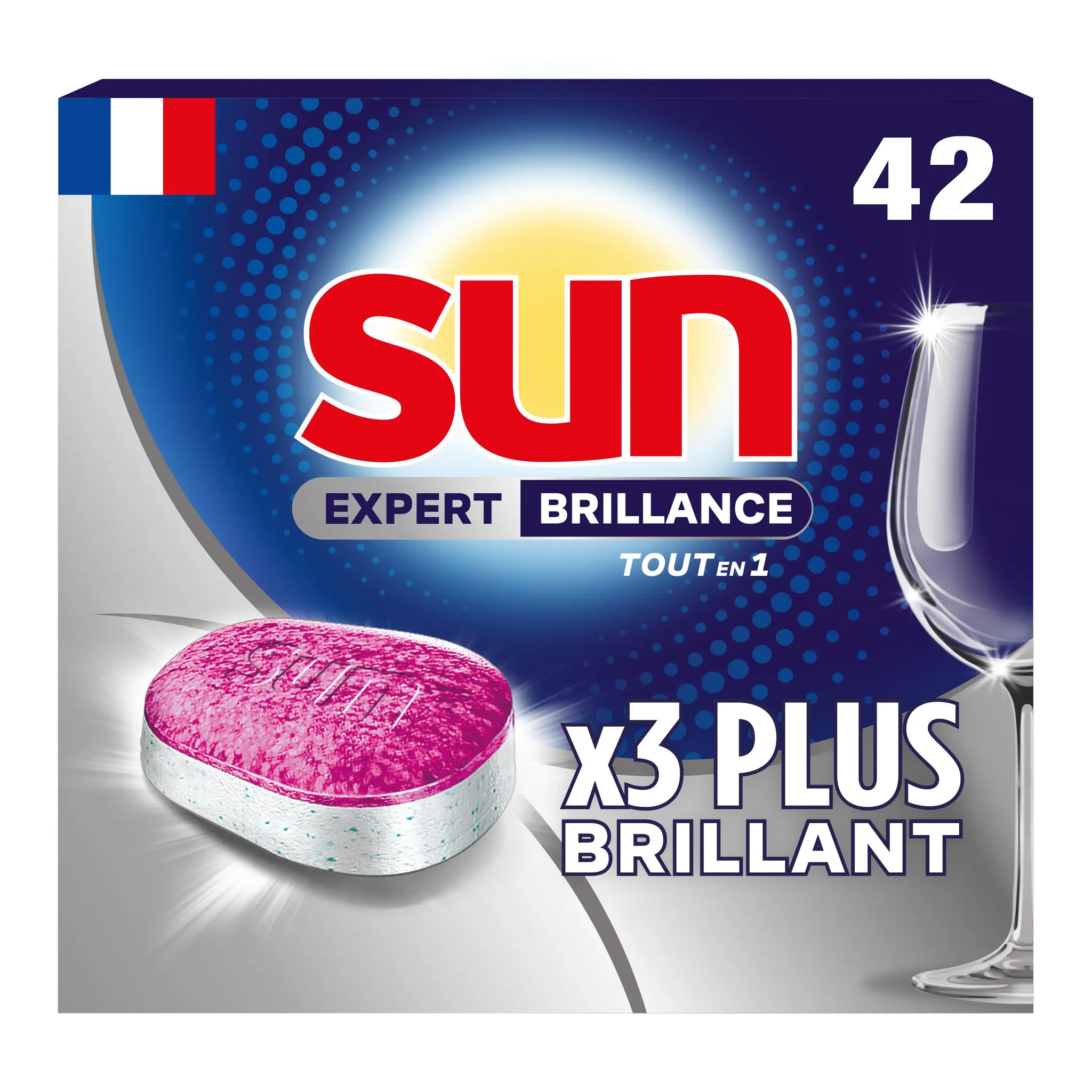 SUN Tablettes lave-vaisselle tout en 1 expert brillance