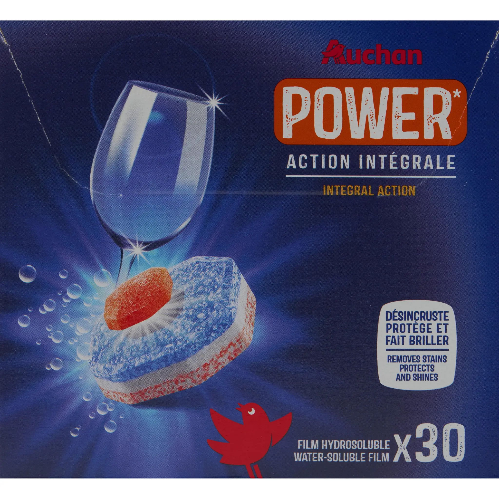 AUCHAN Power Tablettes lave-vaisselle action intégrale