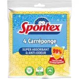 SPONTEX Éponges carrés super-absorbantes et et anti-odeur