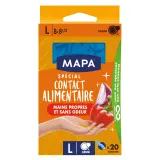 MAPA Gants fins contact alimentaire taille l