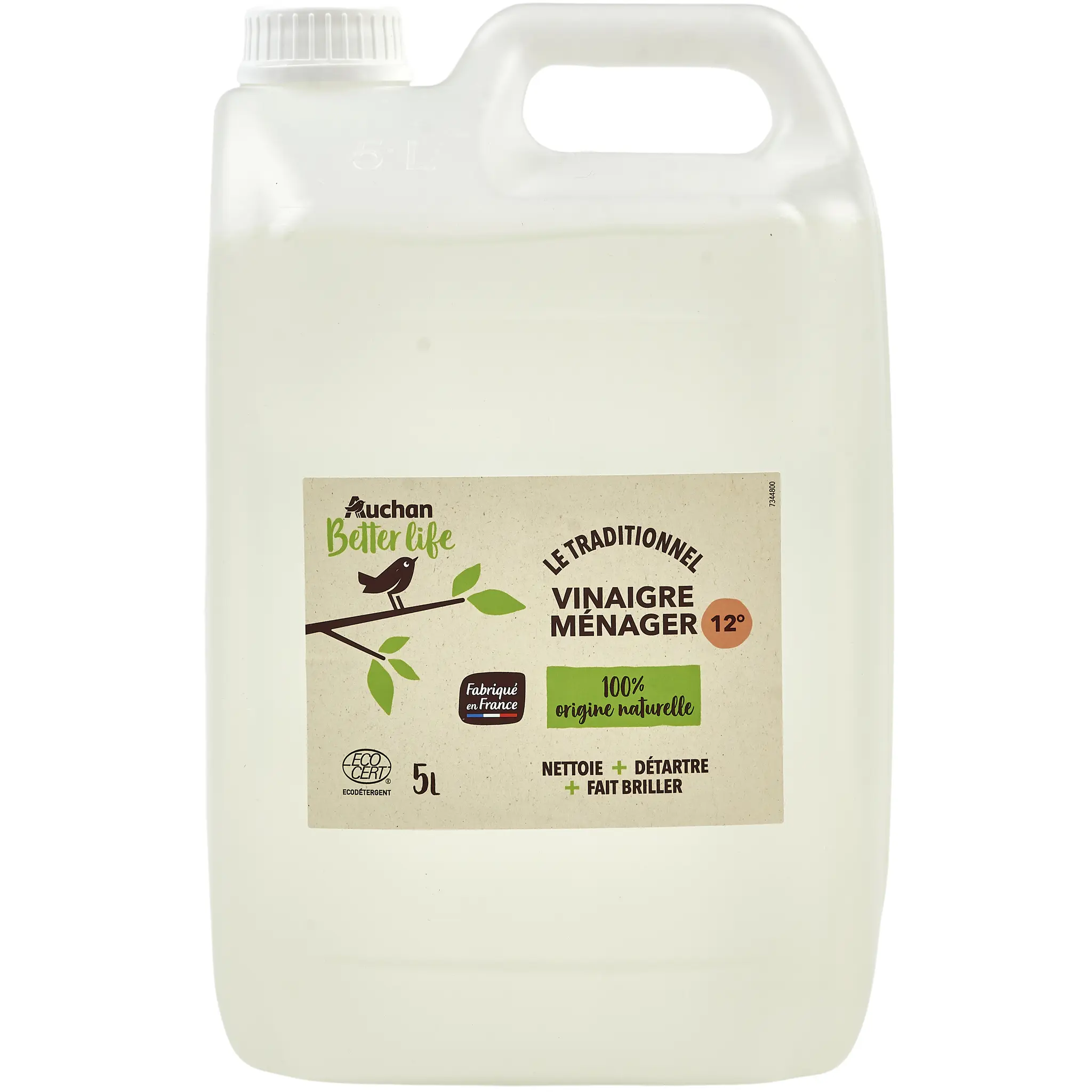 AUCHAN BETTER LIFE Ecodet Vinaigre ménager Ecocert