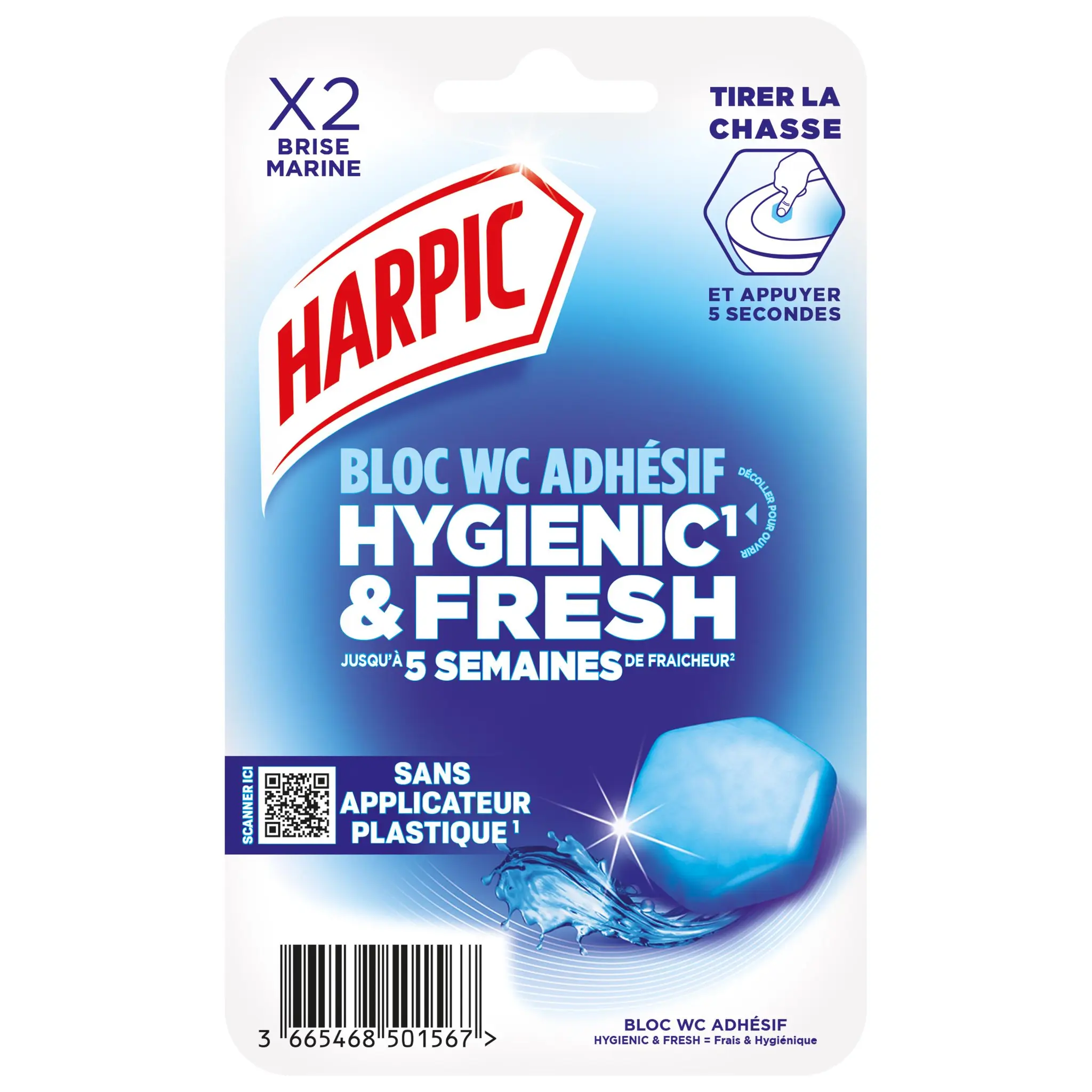 HARPIC Bloc WC hygiénique brise marine