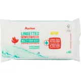 AUCHAN Lingettes désinfectantes sans javel
