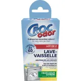 CROC ODOR Désodorisant lave-vaisselle anti-odeur citron