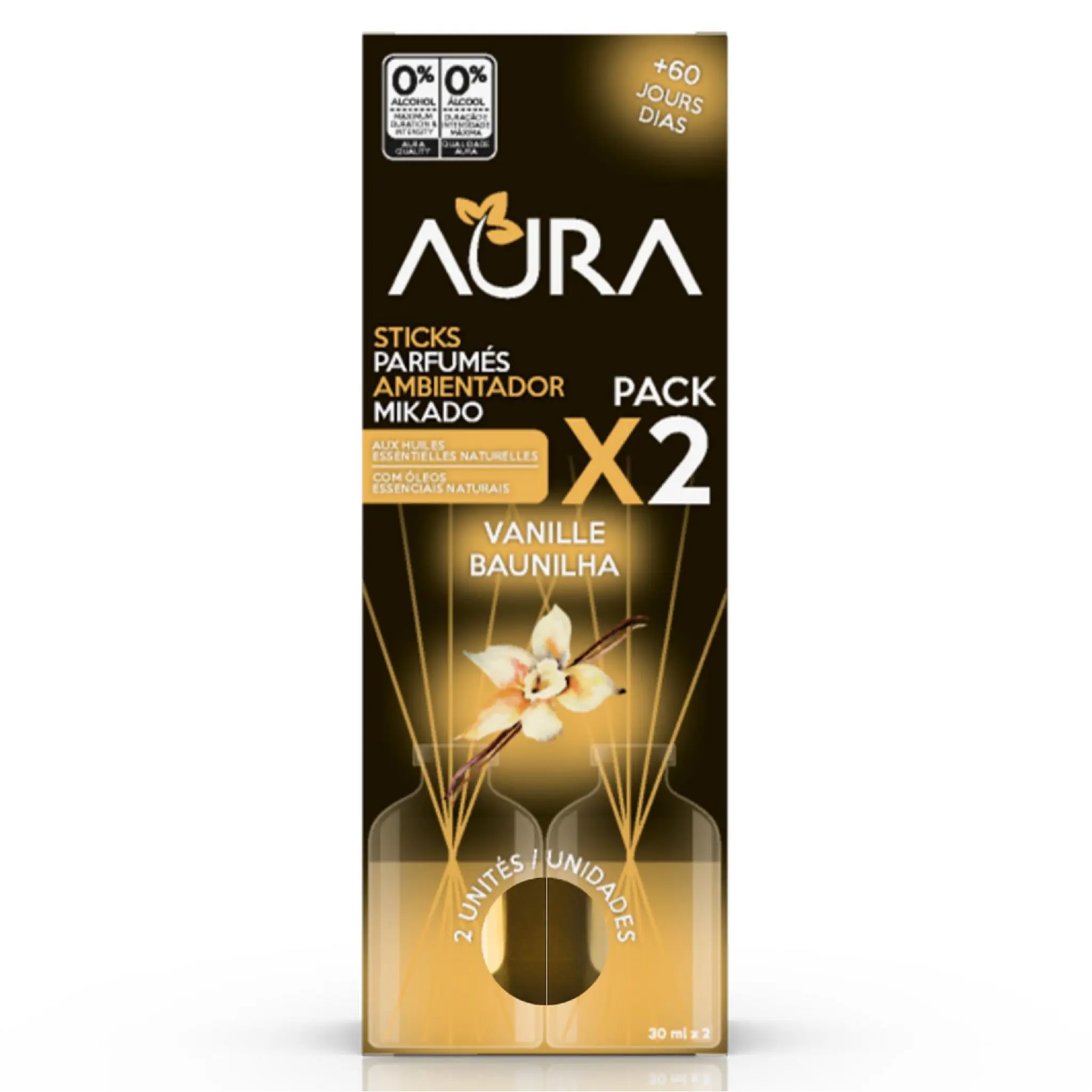 AURA Désodorisant recharge sticks vanille