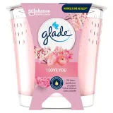 GLADE Bougie parfumée I love you aux huiles essentielles
