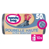 HANDY BAG Sacs poubelle recyclés à poignées 50L