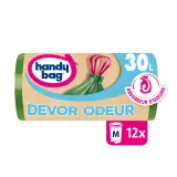 HANDY BAG Sacs poubelle recyclés à liens coulissants devor odeur 30L