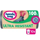 HANDY BAG Sacs poubelle recyclés à liens coulissants ultra résistants 100L