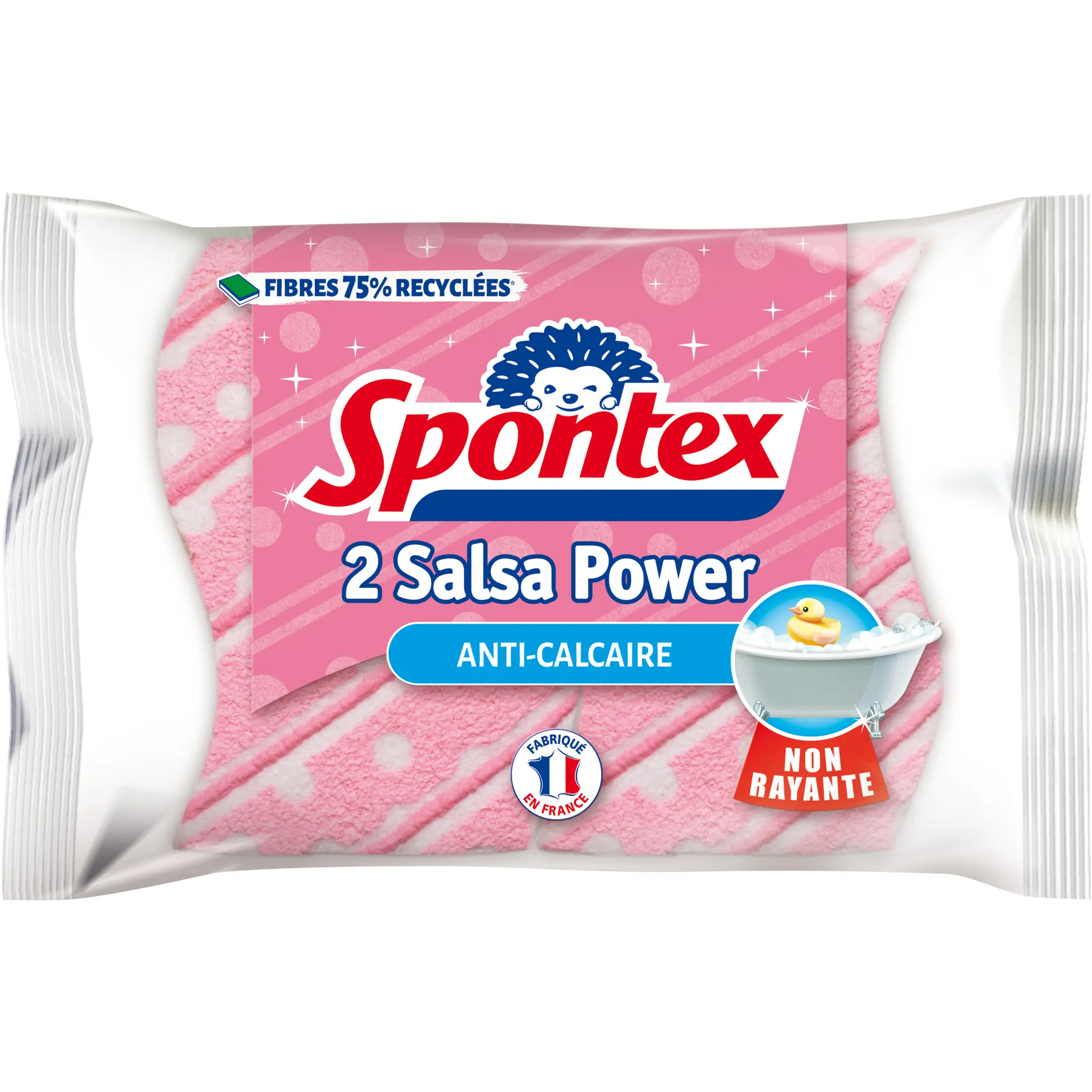 SPONTEX Éponges anti-calcaire spéciale salle de bain