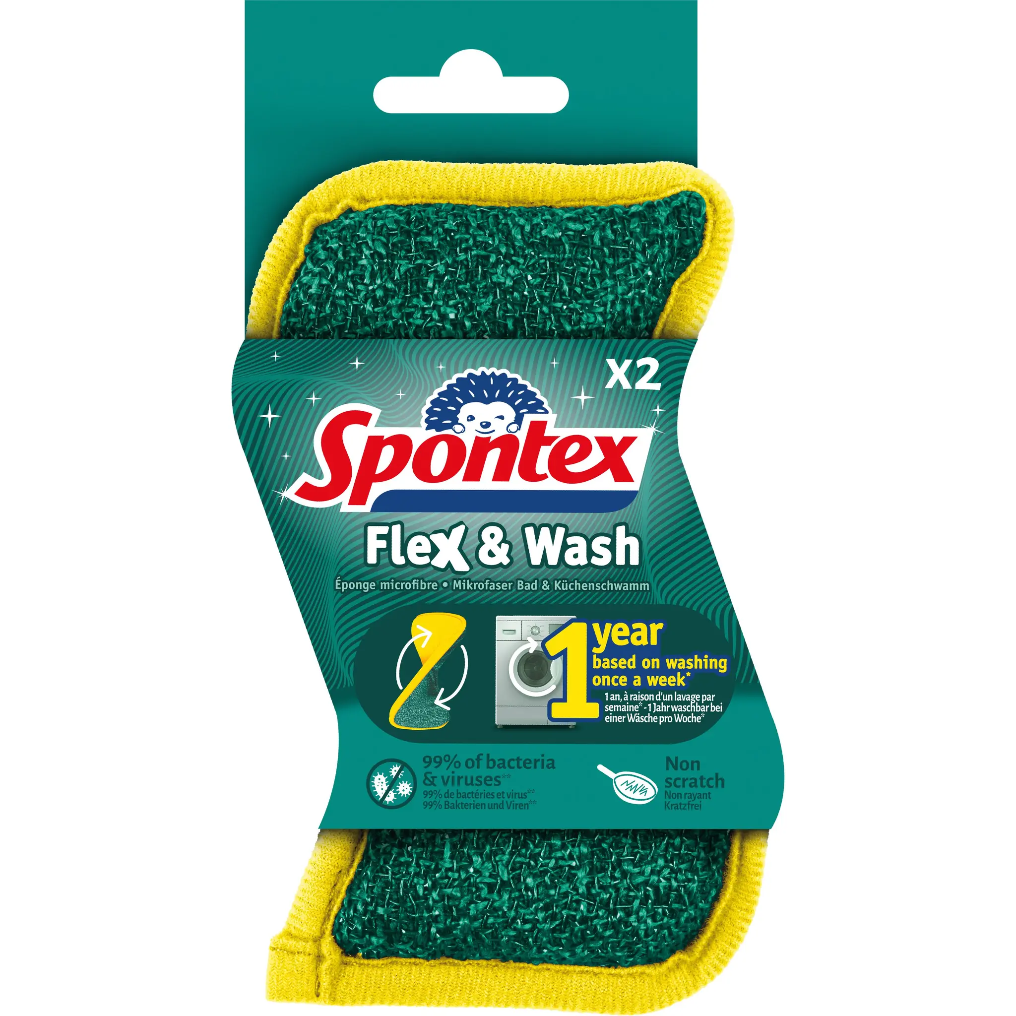 SPONTEX Éponge microfibre multi-usages ne raye pas
