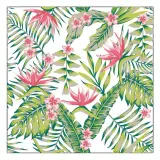 ACTUEL 20 serviettes fleurs 3 plis 33x33cm