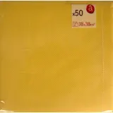 ACTUEL 50 Serviettes en papier uni 2 plis 38x38x50 cm - Jaune