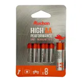 AUCHAN Piles Alcalines LR6 AA